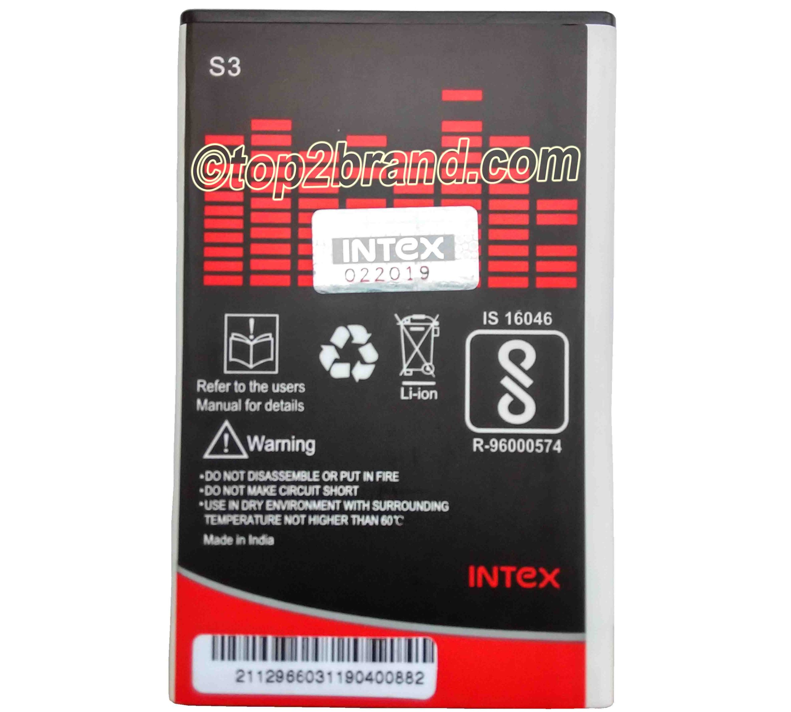 intex aqua s3 mobile battery