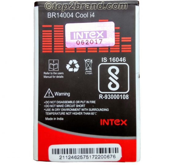 intex cool i4 battery Price in india