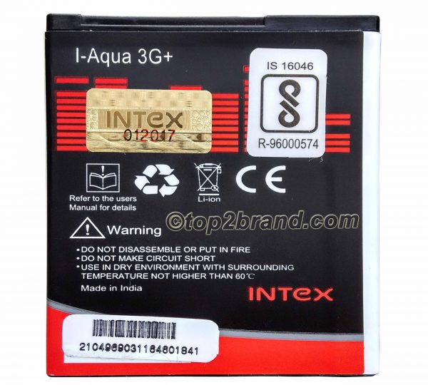 Intex Aqua 3G Plus Battery - Price - In - india