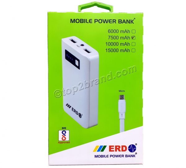 erd 7500 mah power bank in india