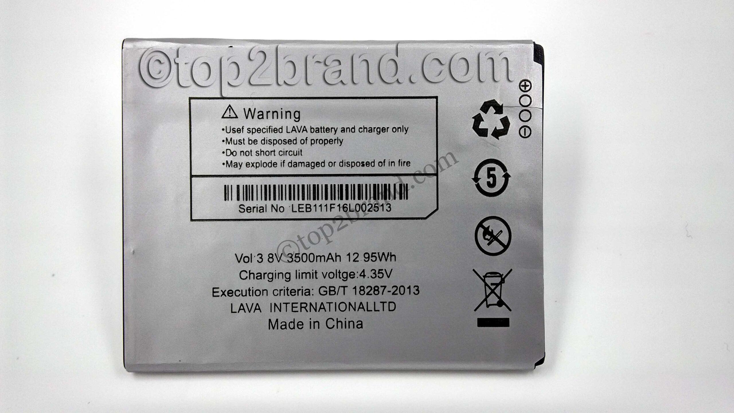 LEB111 BACK lava LEB111 battery