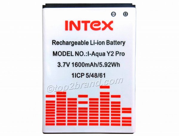 intex aqua y2 pro battery price in india - at top2brand.com