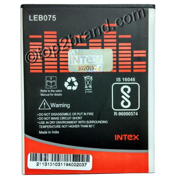 lava a67 battery by intex