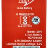 itel A23 battery