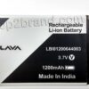 LBI01200644003 Lava Spark i7 battery mah are 3000