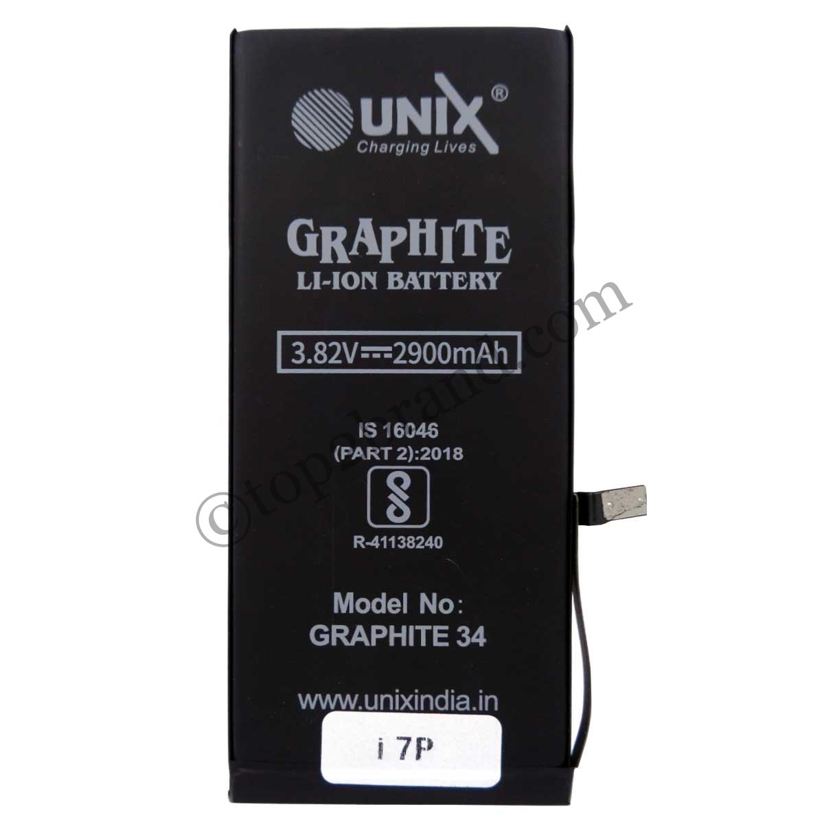 iphone 7P front unix graphite 2900mah battery for iphone 7 plus