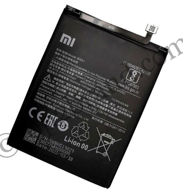 BN51 front sunwoda xiaomi redmi 8a battery