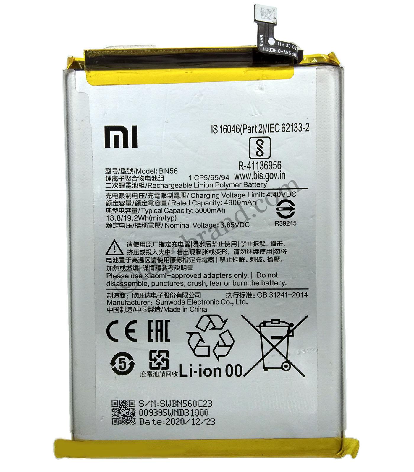 buy online Xiaomi Redmi 9A battery at best price Xiaomi Redmi 9A battery