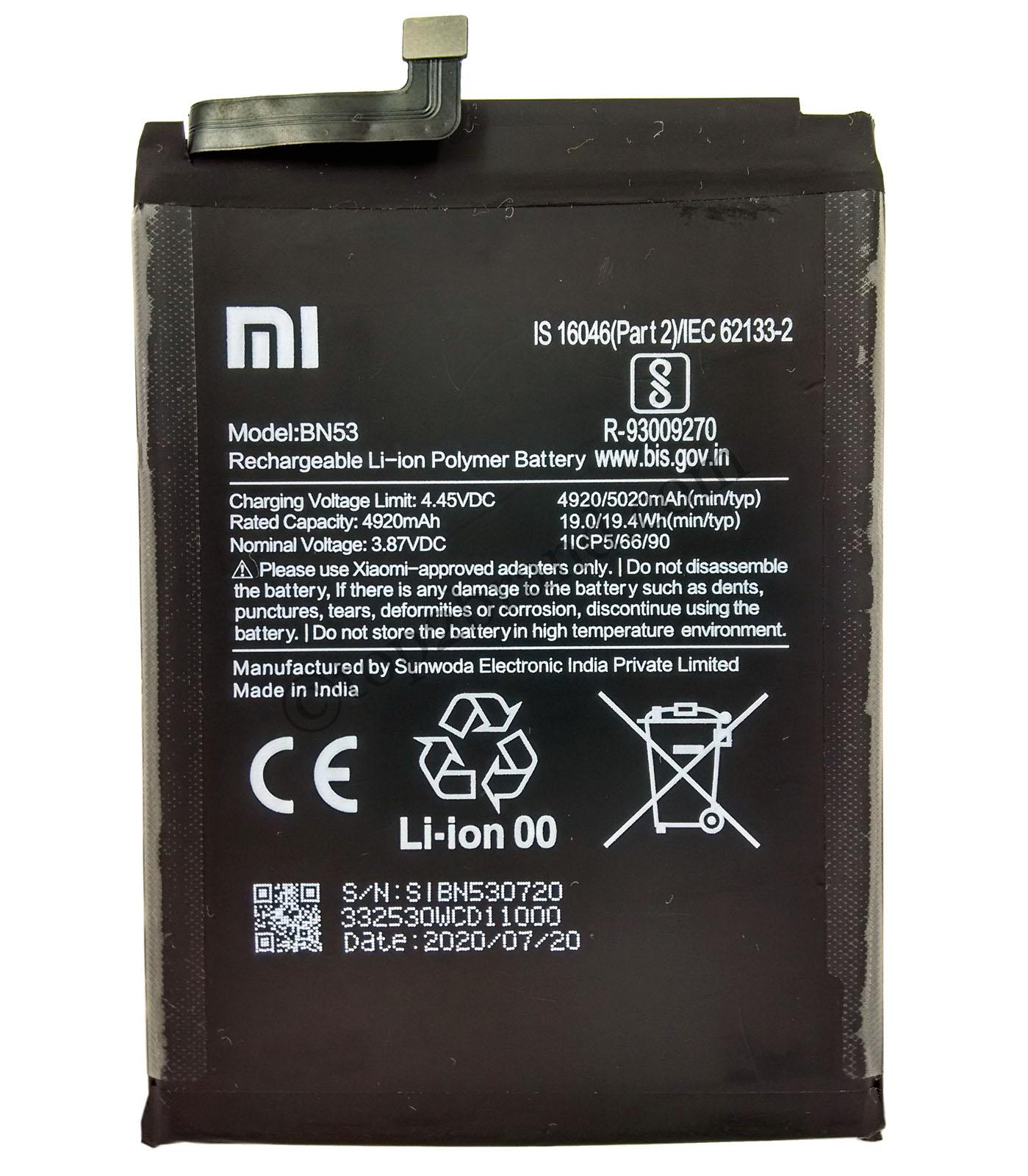 Xiaomi Redmi Note 9 Pro / Note 10 Pro Battery