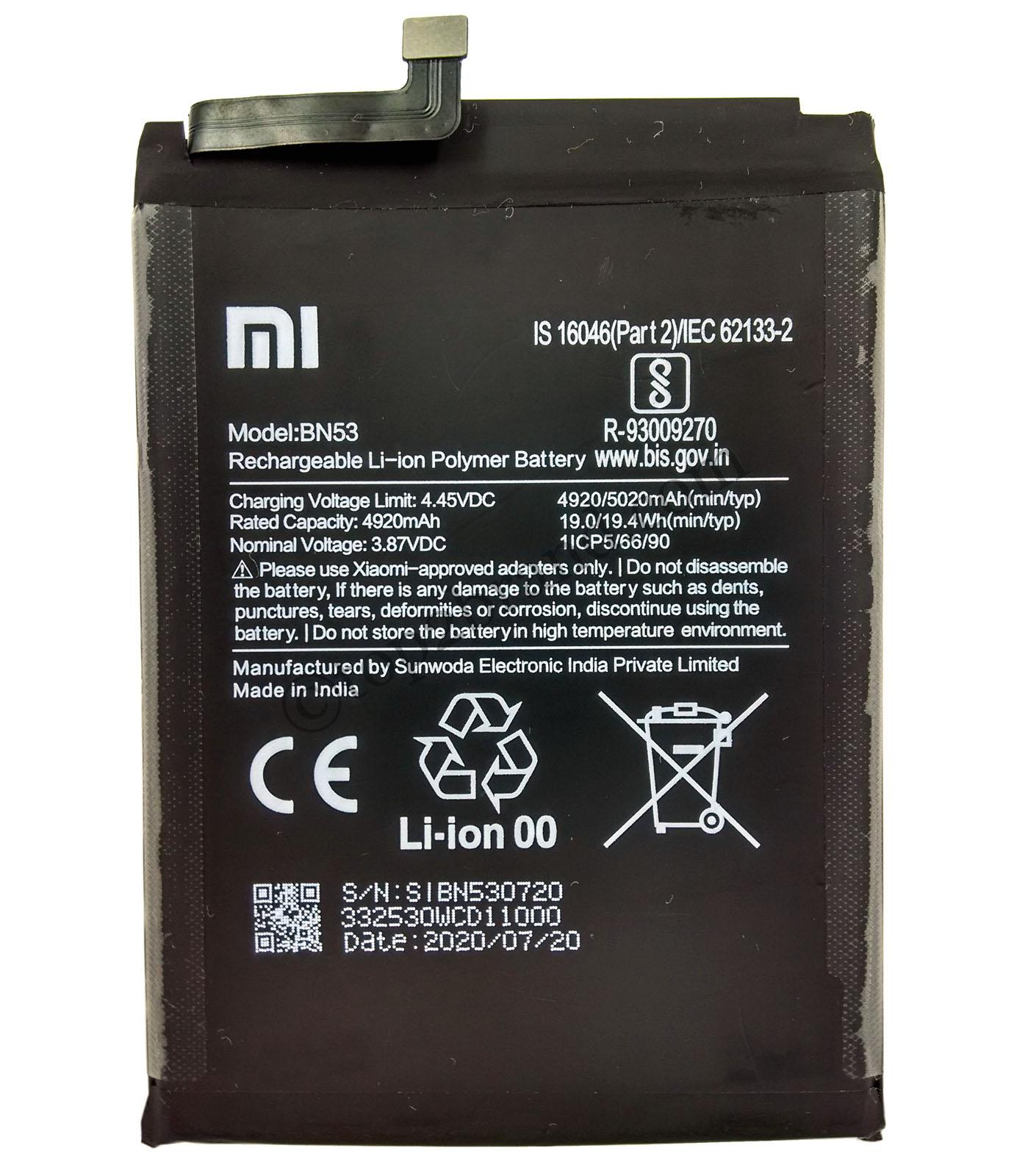 Xiaomi Redmi Note 10 Pro Max original battery Xiaomi Redmi Note 10 Pro Max battery