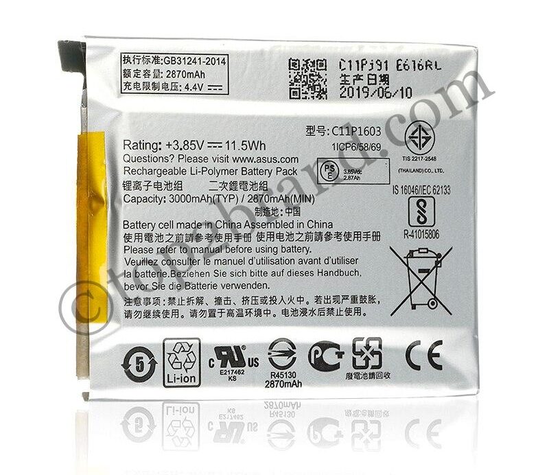 ASUS-C11P1603-Orginal-Battery-For-ASUS-Zenfone-3-Zenfone3-ZS550-M630-Deluxe-5-7inch-Z016D-ZS570KL-3 buy online ASUS Zenfone 3 Zenfone3 ZS550 M630 Deluxe Z016D ZS570KL battery at best price