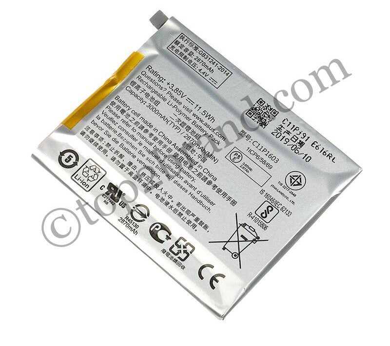 ASUS-C11P1603-Orginal-Battery-For-ASUS-Zenfone-3-Zenfone3-ZS550-M630-Deluxe-5-7inch-Z016D-ZS570KL ASUS Zenfone 3 Zenfone3 ZS550 M630 Deluxe Z016D ZS570KL 3000mAh Battery