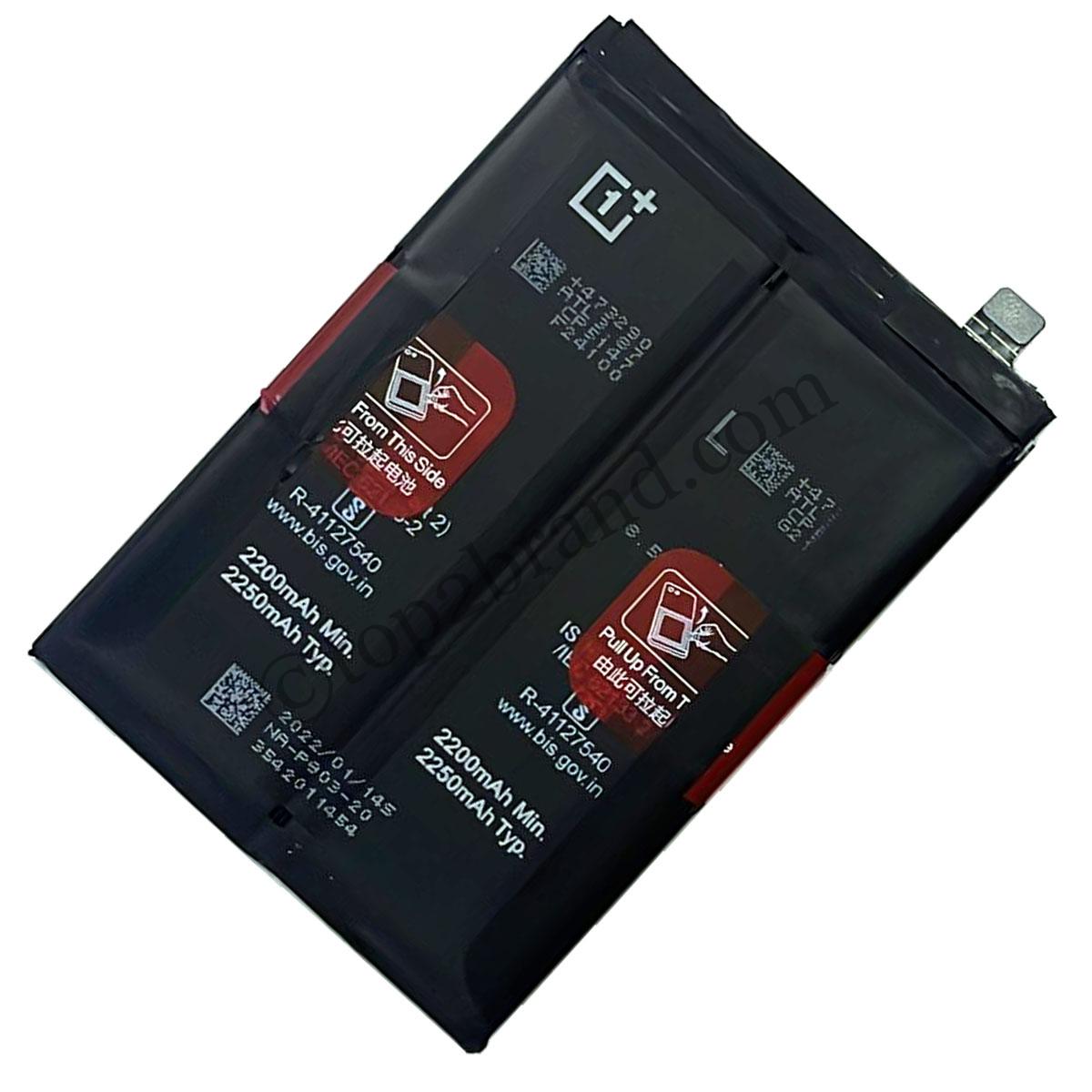 EASSGU Custodia In Pelle PU Per OnePlus Nord CE 2 5G - Cover Business Arancione Con Protezione Antiurto TPU