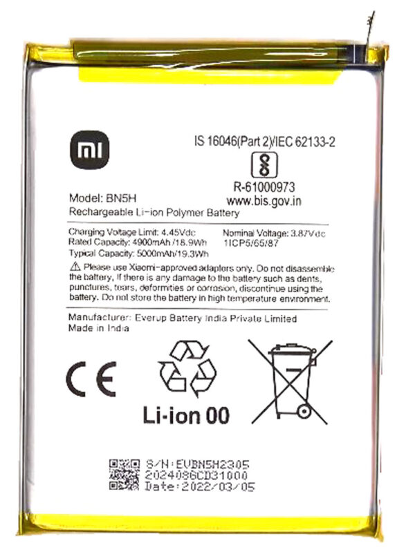 buy online Xiaomi POCO M5 battery at best price