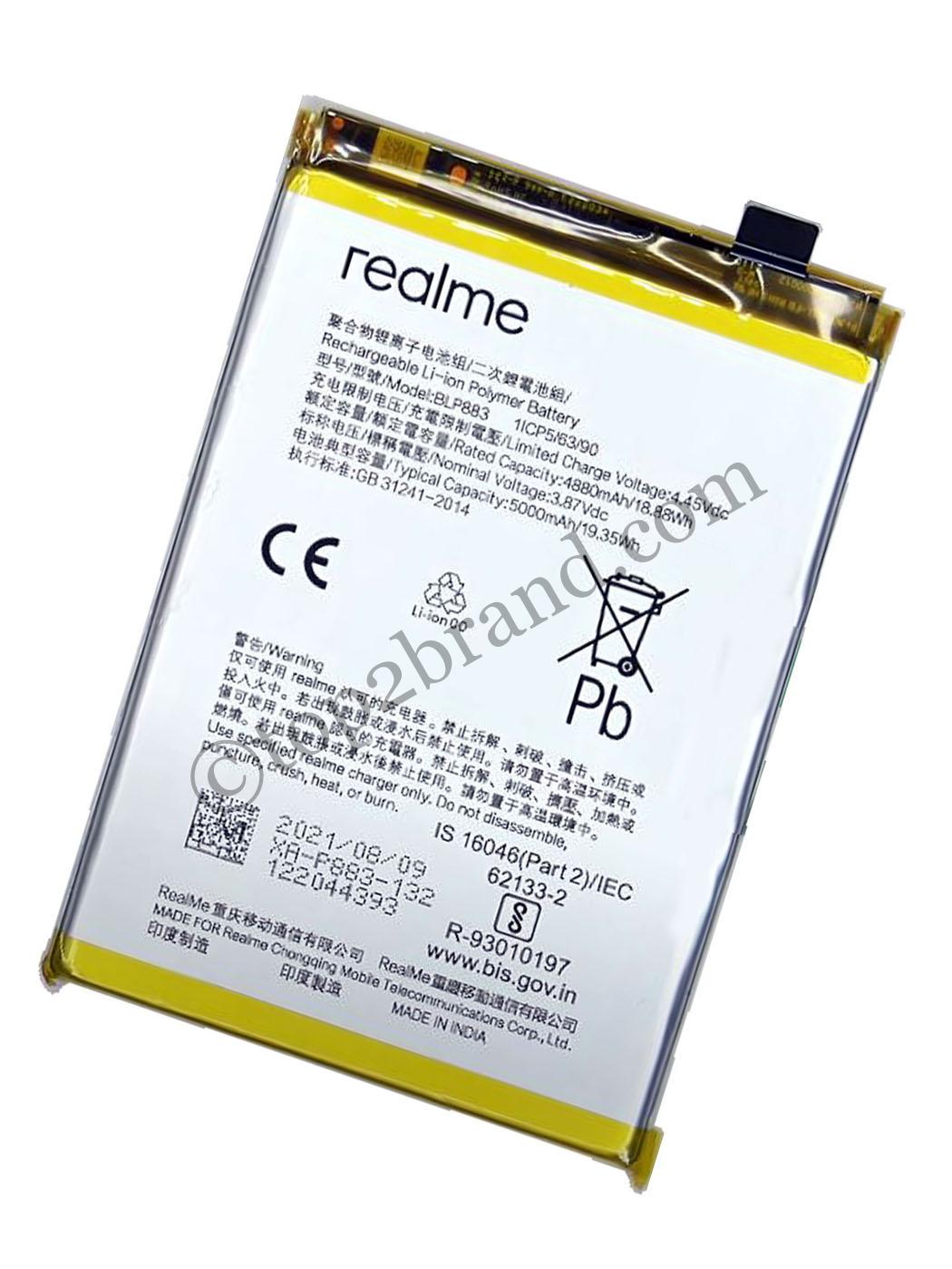 realme narzo 50a battery