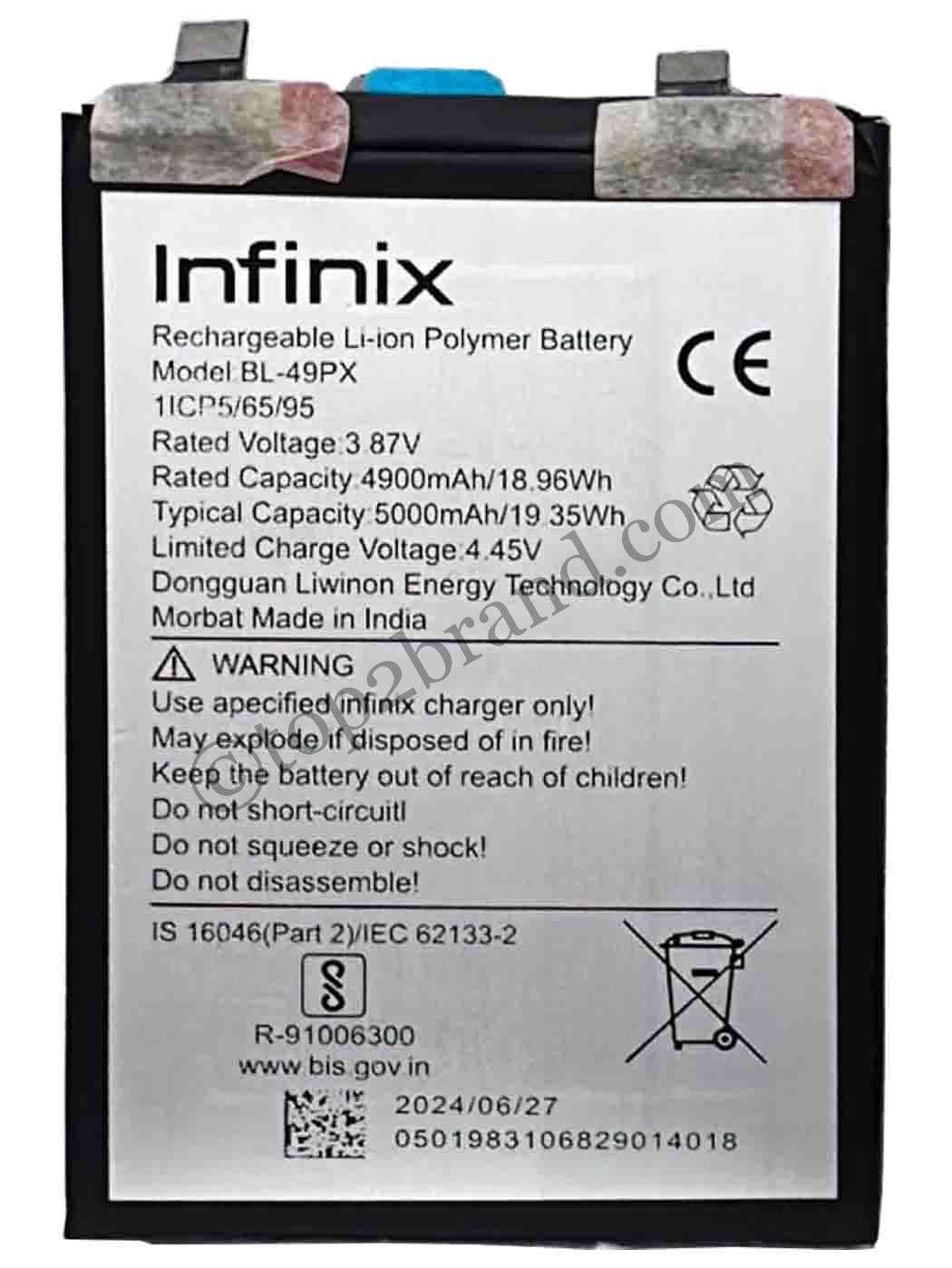 buy online Infinix GT 10 Pro battery at best price Infinix GT 10 Pro battery